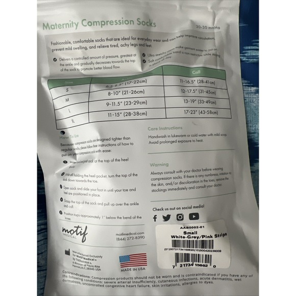 MOTIF Medical Compression Socks 20-30 mmH Size S - Picture 2 of 2